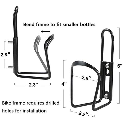 image for Karetto Bicycle Aluminum Water Bottle cage, [2 Pack] Bike Water Bottle