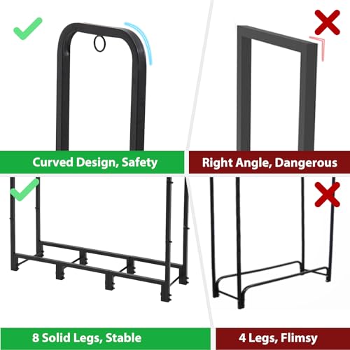 Neocozy FR001 4Ft Firewood Rack Outdoor With Cover thumb #4
