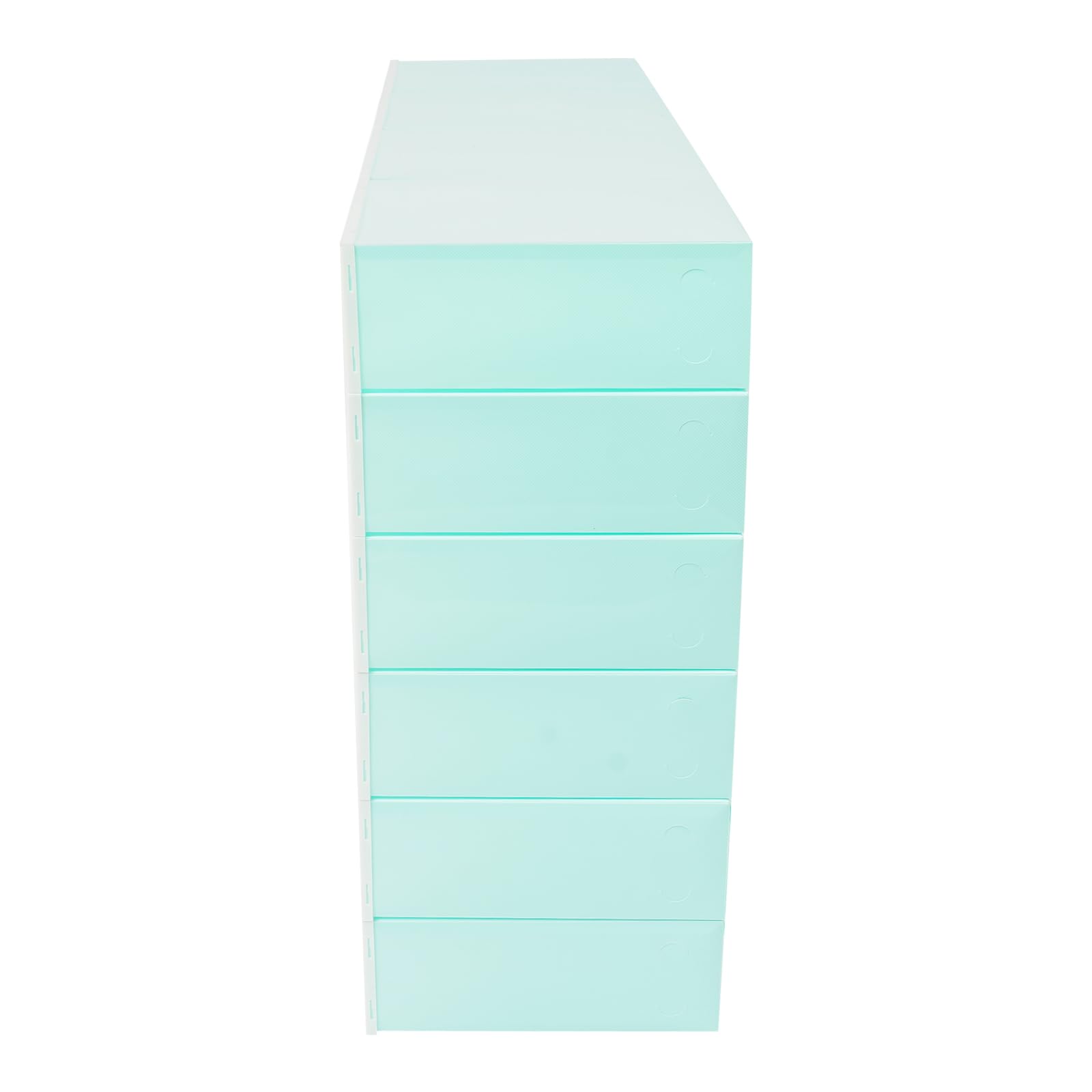24er-Set Transparent Schuhboxen Stapelbar Schuhkarton mit Durchsichtiger Tür Faltbar Schuhaufbewahrung für Schuhe bis Länge 31 CM
