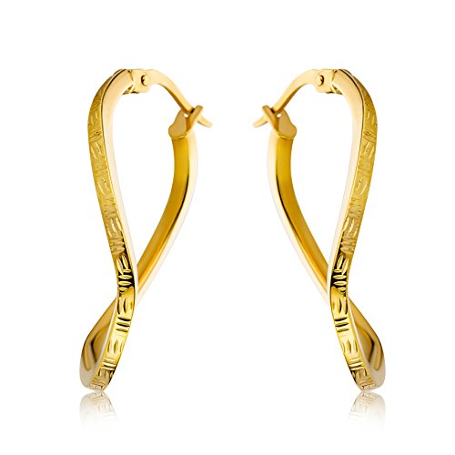 Preisvergleich Produktbild Miore Ohrringe Damen Gelbgold 9 Karat / 375 Gold Creolen