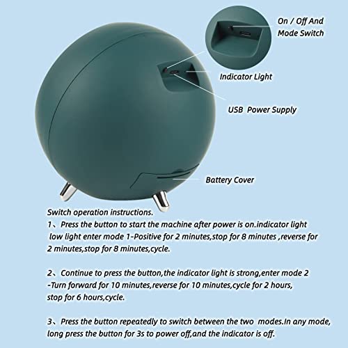 Image of Mr.Okay ABS Plastic Single Watch Winders For Automatic Watches- Unique Space Capsule Decoration With Triangular Support Legs,Smart Usb Charging Or Battery Powered