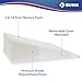 Bed Wedge Pillow With Memory Foam Top 7.5in - Ideal For Comfortable, Restful Sleeping - Wedge Pillow Neck & Back Pain Relief, Acid Reflux, Snoring, Heartburn, Allergies - Versatile & Washable Cover
