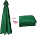 Yaqor Tela Sombrilla 8 Varillas 3 Metros Color Verde Imagen de Yaqor Tela Sombrilla 8 Varillas 3 Metros Color Verde