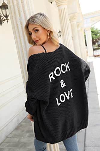 PRETTYGARDEN Women's Long Sleeve Open Front Knit Cardigans Sweaters Soft Loose Draped Coat Outerwear4