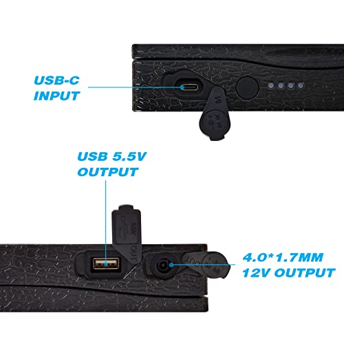 Camojojo Double Trail Camera Solar Panel 12V/1A 5.5V/1.5A Foldable Solar Charger Kit Waterproof Ip66 With Build-In 3000Mah Rechargeable Lithium Polymer Battery Hunting Accessory #TOP6