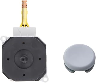 3DS / 3DSLL 互換品 共通 アナログスティック 修理 スライドパッド ジョイスティック コントロール基板＆キャップ (グレー)【スカーレットnet】