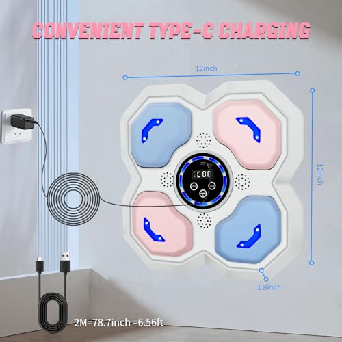 image for JUOIFIP Music Boxing Machine for Kids, Boxing Trainer Kids Workout Equ