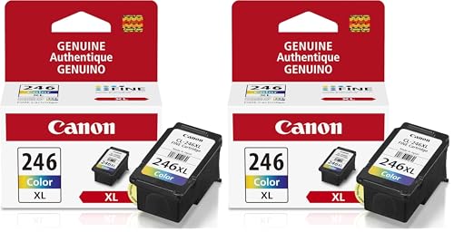 Image of Canon CL-246 XL Genuine Color Ink Cartridge,Compatible with iP2820,MG2420 /2924 /2920 /3020 /2522 /2525,MX492,TS3120 /302 /302a /202 /202a /4520 /3320,(Pack of 2)