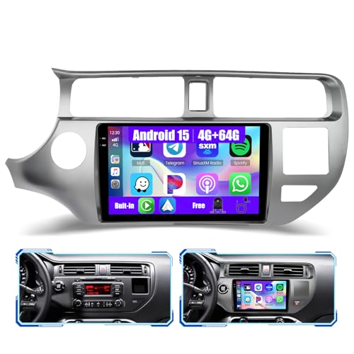 Autoradio Android 15 Kia Rio 2012 2013 2014 2015 écran tactile CarPlay GPS Bluetooth