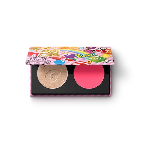 KIKO Milano Candy Crush™ Mega Blush & Highlighter Duo 02, Face Palette With Blush And Highlighter