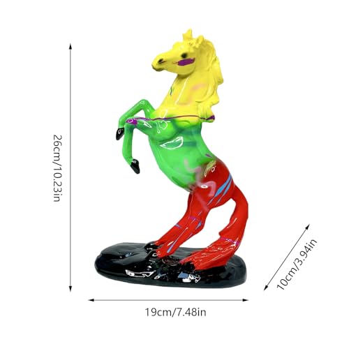 Figurine de cheval en résine cadeau idéal pour chambre d'enfant - 6