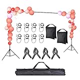AW 8.5x10ft Backdrop Stand Support System with 8X Clamps 4X Clips 2X Sand Bags 1x Carry Bag for...
