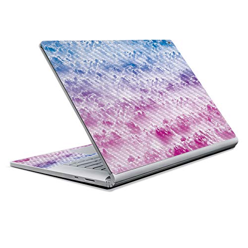 Image of MightySkins Carbon Fiber Skin for Microsoft Surface Book 2 13 inch (2017) - Candy Clouds,Protective, Durable Textured Carbon Fiber Finish,Easy to Apply, Remove, and Change Styles,