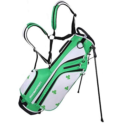Prosimmon Golf DRK 7' Lightweight Golf Stand Bag with Dual Straps Irish Cover