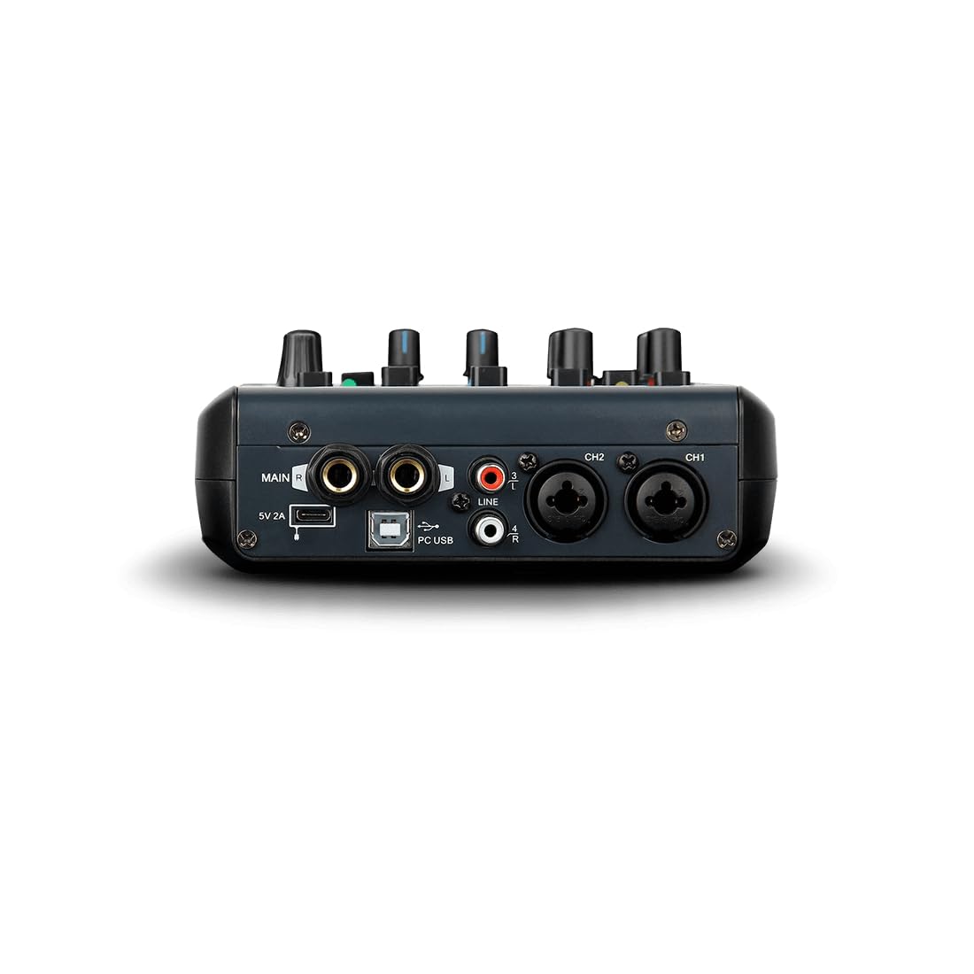 NEXT audiocom M1 4-Kanal Digitalmixer Mischpult für Streaming und Recording mit USB, Bluetooth, Phantomspeisung und DSP Effekten