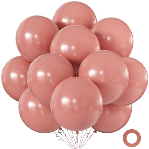 Image of KALOR 18 Inch Duty Pink Large Latex Round Balloons 30-Pack