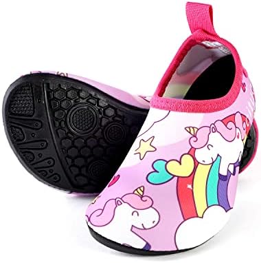 Toddler Swim Shoes Pink Unicorn Socks Barefoot Beach Sports Swim Pool Quick Dry Kids Barefoot Shoes 2t 3t 2-3t