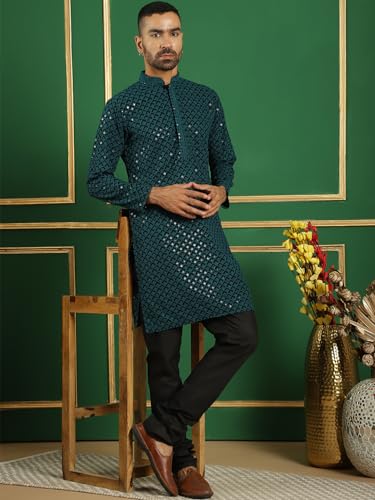 Image of Jompers Men's Cotton Embroidered Regular Kurta Sets
