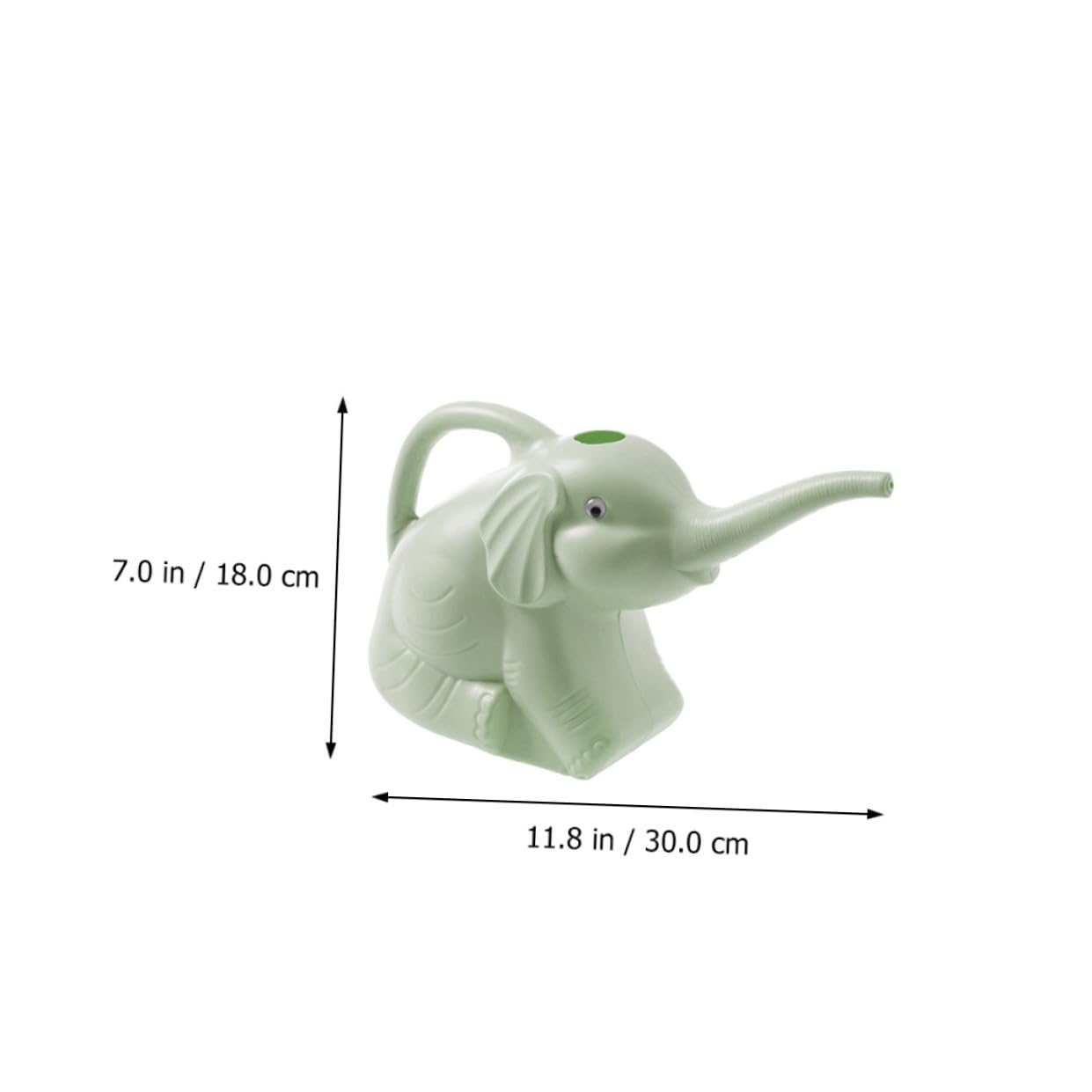 Toyvian Regadera de PVC Forma de Elefante para Jardín, Uso Mano, Recargable, Paquete de 3 Piezas para Riego de Plantas Pequeñas y Flores Color Aleatorio