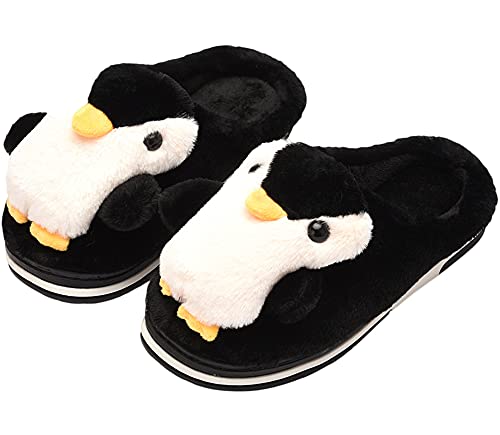 Penguin slippers Womens Animal Slippers Novelty Cozy Fuzzy Slippers Soft Plush Winter Warm House Shoes