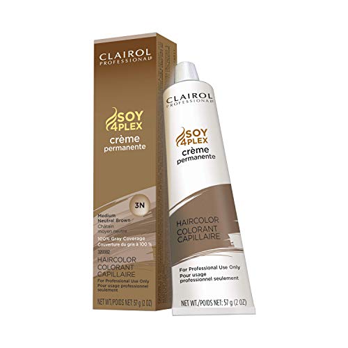 Clairol Professional Permanent Crme, 3n Med Neutral Brown, 2 oz.