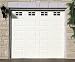 Garage Door Decorative Hardware 16-Pack (5.9"x 3.93"), Single Car Large Door Faux Magnetic Windows All Season Weather Resistant Non-Fade PVC Small Panels Kits Easy Installation for Metal Garage Door