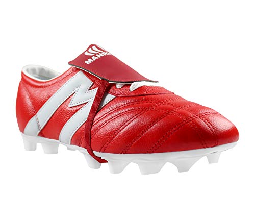 Manriquez Soccer Cleats MID SX Red White Genuine Leather Adult2