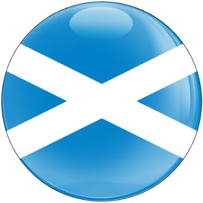 CD0210 Flag Scotland - 3" Magnetic Grill Badge/UV Stable & Weather-Proof/Works Grill Badge Holder