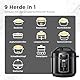 Midea Elektrischer Schnellkochtopf 9-in-1, 8L Multikocher 12 Voreinstellungen Instant, Joghurtbereiter, Reiskocher, Slow Cooker, Sous Vide, Dampfgarer, Nudelkocher, Edelstahl Innentopf, Schwarz