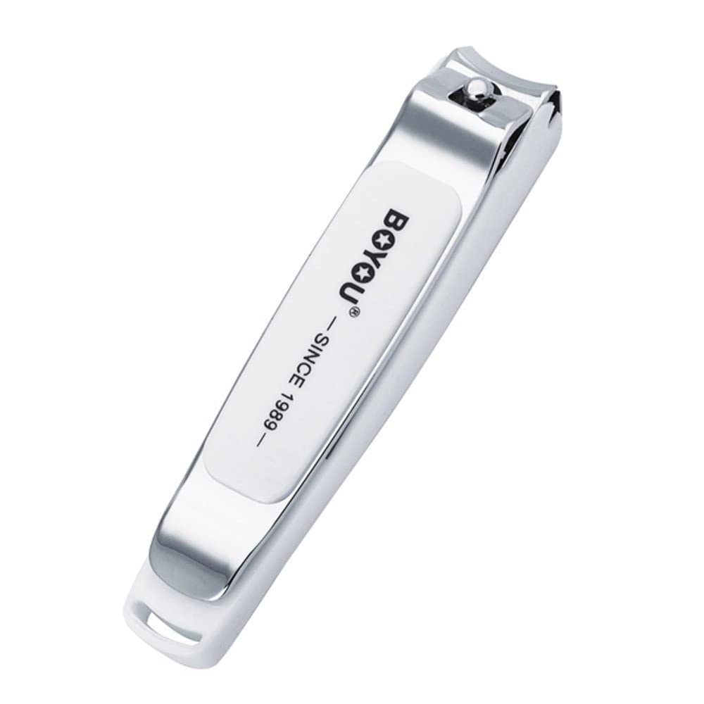 SpiderJuice Large Size Stainless Steel BOYOU Curve Head Sharp & Anti Splash Nail Cutting Clipper For Men & Women (Pack of 1)