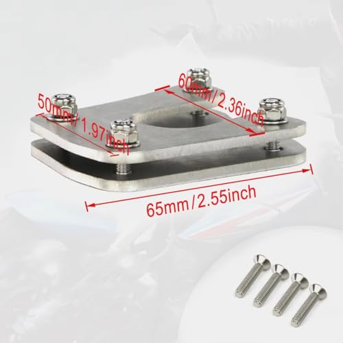 Support béquille pour Transalp et CB500X avec plaque de pied élargie - 5