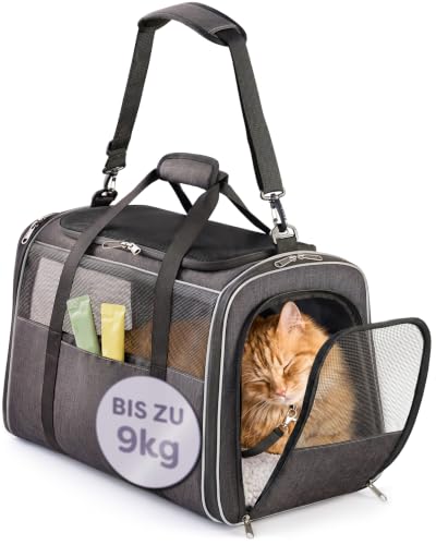 Knupis Katzentransportbox bis 9kg Groß - Katzenbox - Hundebox