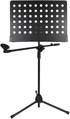 譜面台、楽譜スタンド、アルミ製ポータブル音楽ホルダー 高さ調節可能 スピーカースタンド付き楽譜スタンド コンサート旅行用