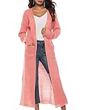 Womens Open Sweater Long Sleeve Cardigan Rib Knit Duster Cardigan Longines Knitting Outfit Slit...