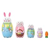 Artisanat en bois de qualité supérieure : fabriquées à partir de bois lisse de haute qualité, ces poupées gigognes garantissent une durabilité et une sensation tactile agréable, chaque pièce s'emboîtant parfaitement dans la suivante pour un rangement facile et un talent artistique traditionnel de style russe.