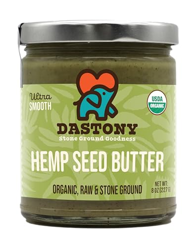Dastony Organic Raw Hemp Seed Butter, 8 oz | Only