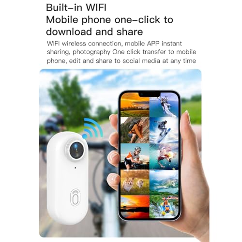 Andoer Mini Caméra D'action 1080p, Petite Caméra D'action