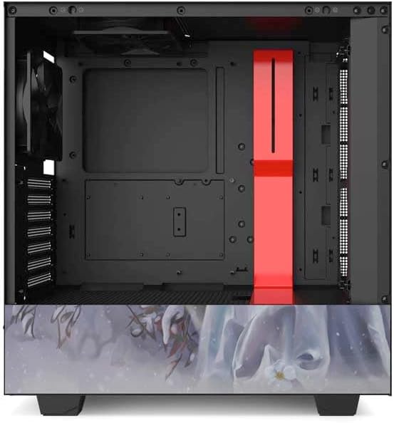 Skinit Decal Gaming Skin Compatible with NZXT H510 Compact ATX Mid-Tower Case - Nene Thomas Fairy with Horse in Snow by Nene Thomas Design