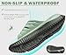 KuaiLu Womens Recovery Sandals Comfortable Plantar Fasciitis Arch Support Ladies Orthopedic Open Toe Slip On Running Sport Walking Slides Thick Athletic Cushion Slippers Summer Sliders Green Size 8