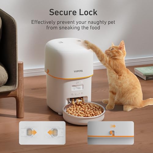 Automatic Cat Feeders - 2L Cat Food Dispenser Easy to Use, Timed Automatic Pet Feeder with Over 180-day Battery Life, 1-6 Meals Dry Food Programmable Portion Control Also for Dogs - Image 6