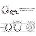 LILIE&WHITE Chunky Hoop Earrings for Women Cute Fashion Hypoallergenic earrings Minimalist Jewelry Gift Hematite