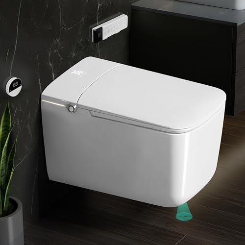 Image of Plantex Ceramic Wall Hung Smart Commode with Foot Sensor