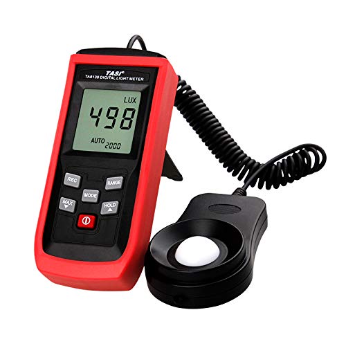 MeterTo Handheld Split Digital illuminometer Light Lux Meter Photometer, 0~100000Lux, Brightness Meter LUX/FC MAX MIN Value Hold