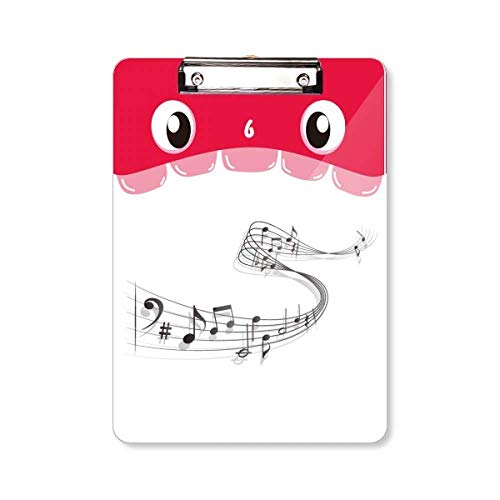 Porte-bloc motif notes de musique A4, cadeau idéal pour musicien