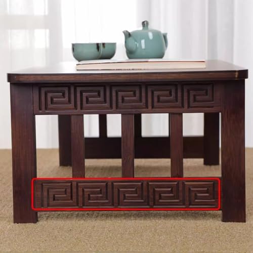 Mesa de estudio de estilo chino retro Chabudai con estructura plegable 7