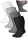 Bunnycool 4 Pairs Extra Wide Socks Swollen 30" Lymphedema Bariatric Socks Non Binding Loose Fit(Men 10-13,Assorted Color)