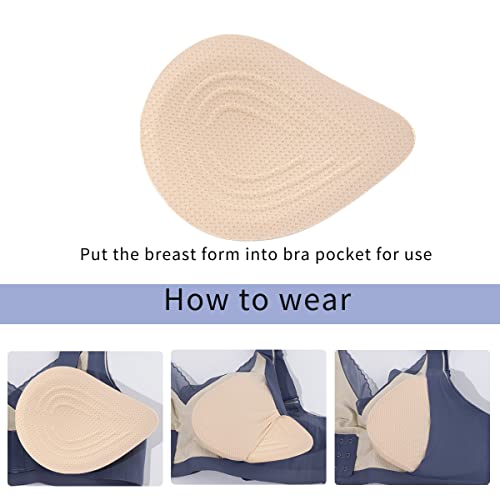 Image of Seamless Post-Surgery Bra for Women, Pocket Mastectomy Bras for Breast Prosthesis with Cotton Breast Forms Set