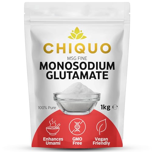 Chiquo MSG Fine 1kg | Monosodium Glutamate | GMO Free & Vegan Friendly | Premium Quality Flavour Enhancer | Versatile Ingredient for Asian and Global Dishes