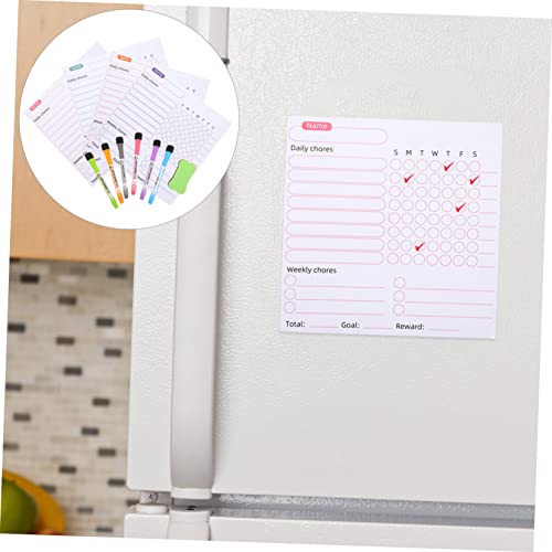 Tablero de mensajes magnético ideal para organizar menús familiares en la nevera 3