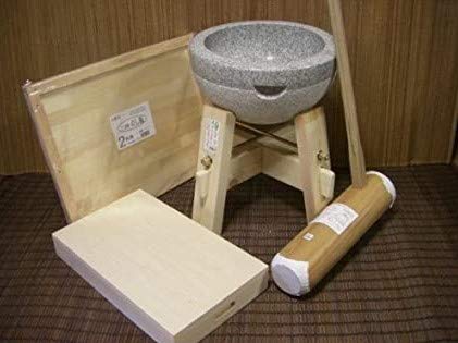 Amazon | 餅つき道具 二升用臼 木台・杵L・二升用のし板・餅箱セット